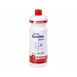 MERIDA SANITIN PLUS+ Kwaśny środek do bieżącej pielęgnacji urządzeń sanitarnych, butelka 1 l