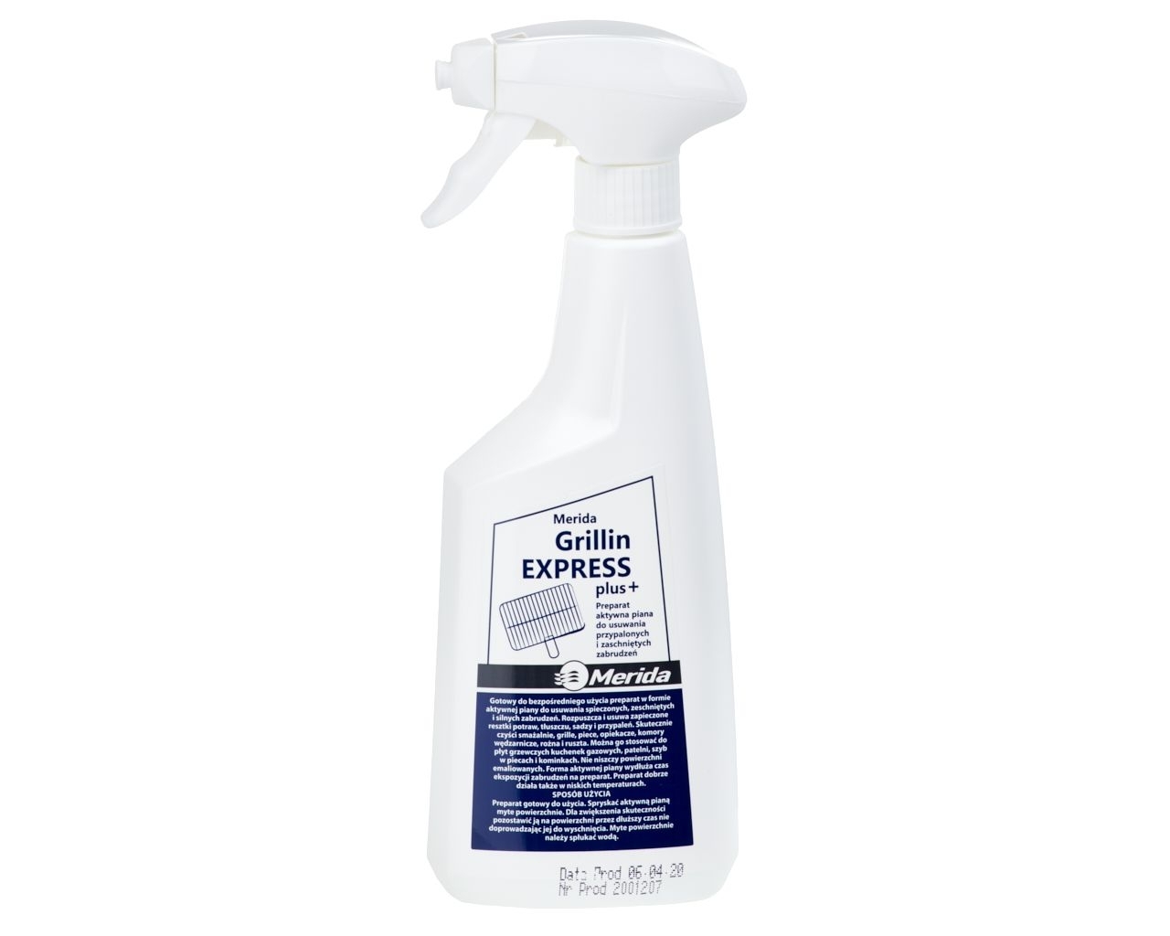 MERIDA GRILLIN EXPRESS PLUS+ Środek do czyszczenia spieczonych, zaschniętych zabrudzeń, butelka 500 ml