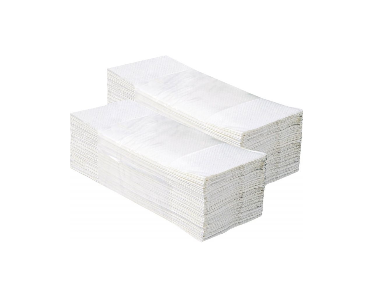 Pojedyncze ręczniki papierowe MERIDA ECONOMY, białe, 4000 sztuk
