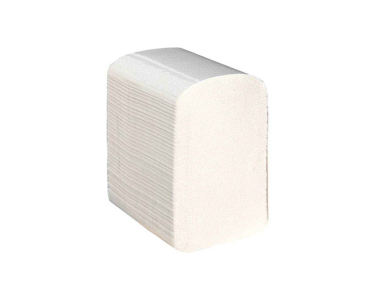 Papier toaletowy w listkach MERIDA TOP, biały, celulozowy, dwuwarstwowy, składany, karton 9000 szt.