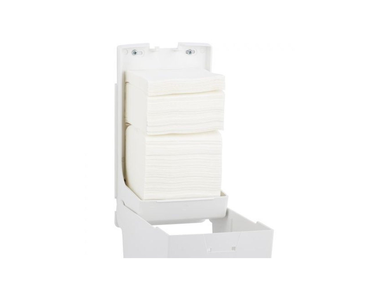 Pojemnik na papier toaletowy w listkach MERIDA TOP, okienko szare