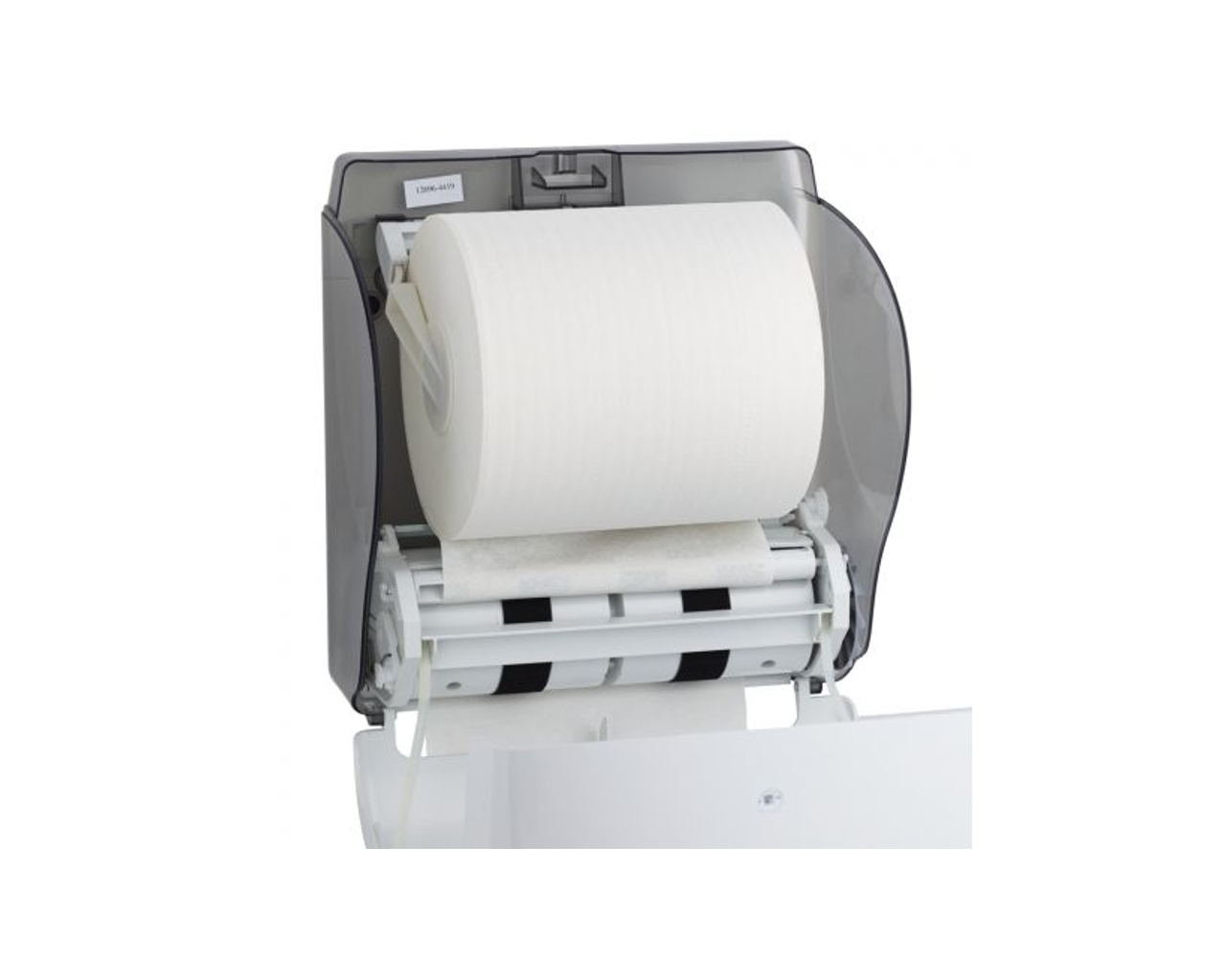 Podajnik na ręczniki papierowe w rolach MERIDA LUX CUT, biały