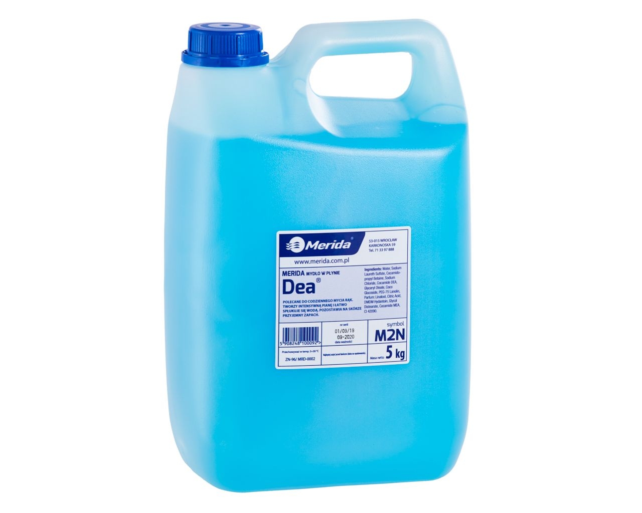 Mydło w płynie MERIDA DEA, niebieskie 5 kg, zapach imperial fresh