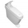 Kosz do toalet damskich 15 litrów na podpaski higieniczne MERIDA, biały, plastikowy