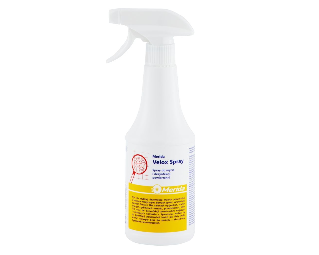 Środek do dezynfekcji i mycia urządzeń i akcesoriów MERIDA EVELOX TOP AF SPRAY, butelka 500 ml ze spryskiwaczem
