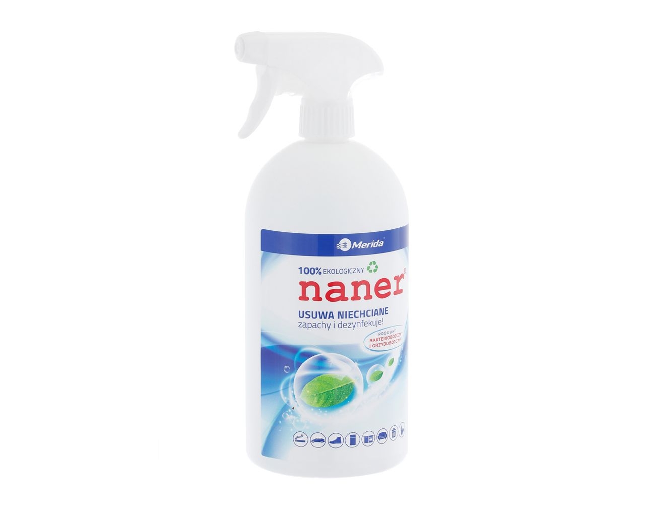 Preparat neutralizujący zapachy MERIDA NANER, butelka ze spryskiwaczem 1 l