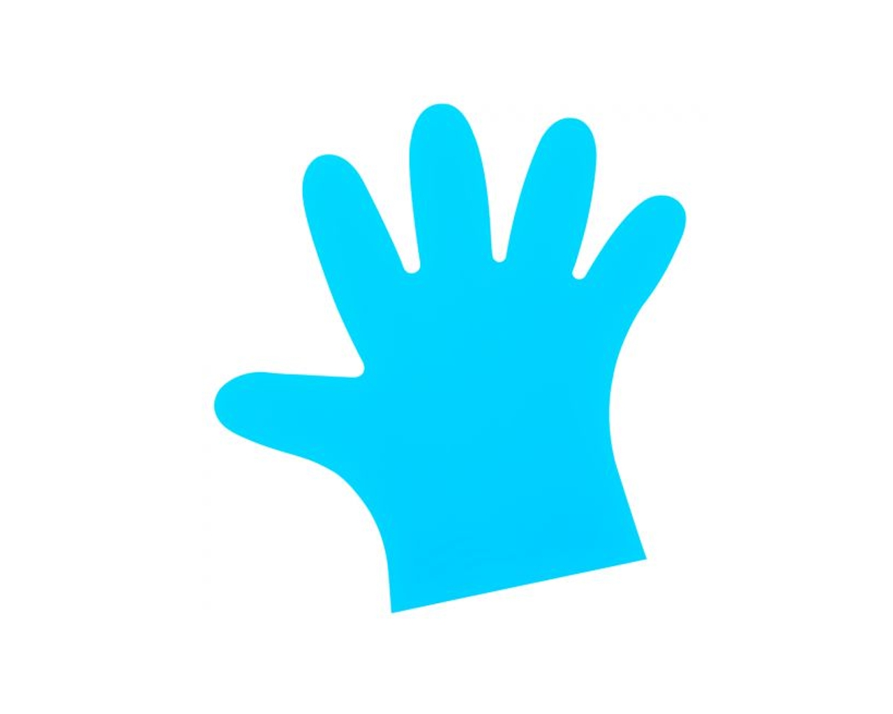 Rękawice elastomerowe, niebieskie, rozmiar M, opakowanie 100 szt.