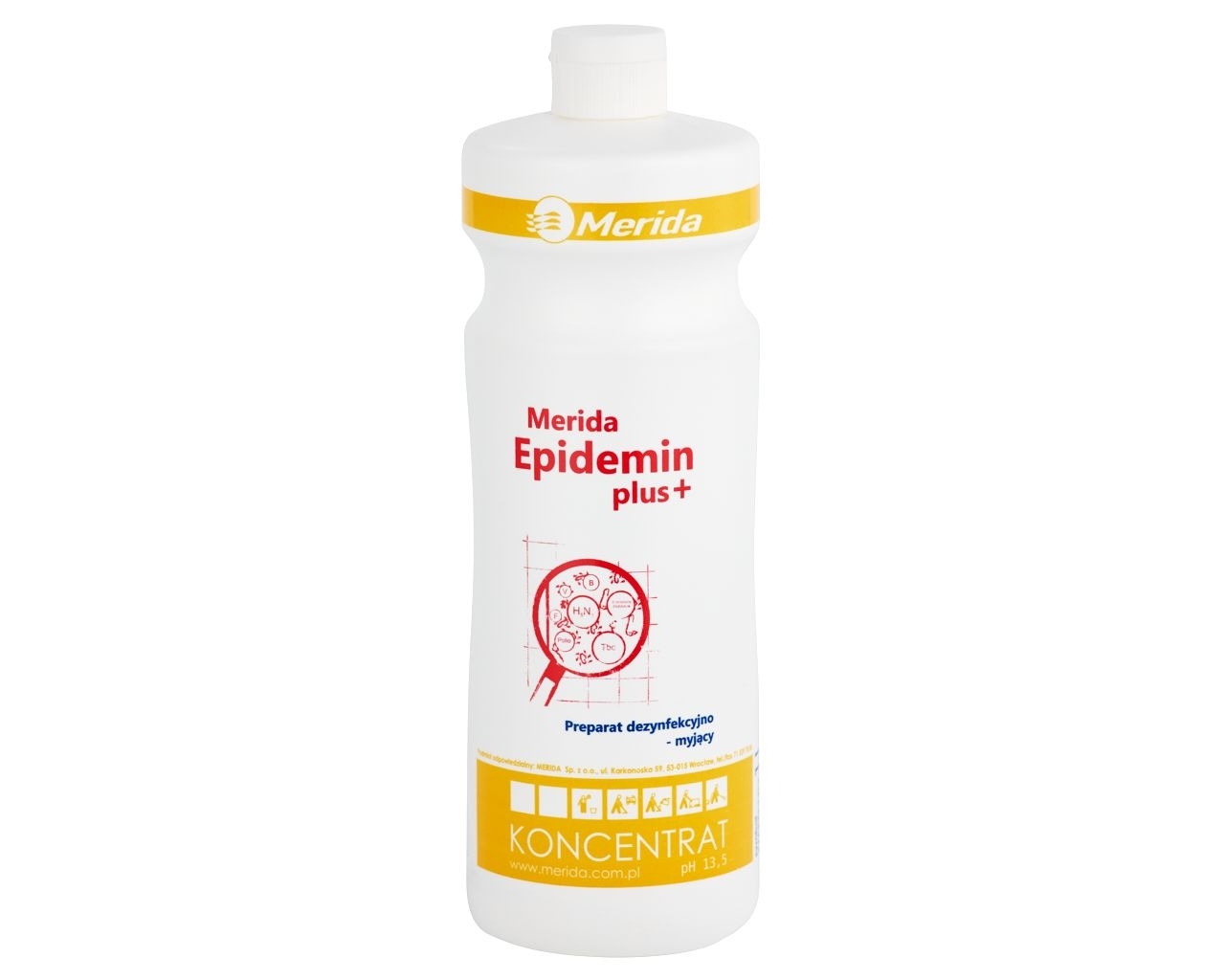 Płyn do dezynfekcji i mycia powierzchni MERIDA EPIDEMIN M400 PLUS, butelka 1 litr