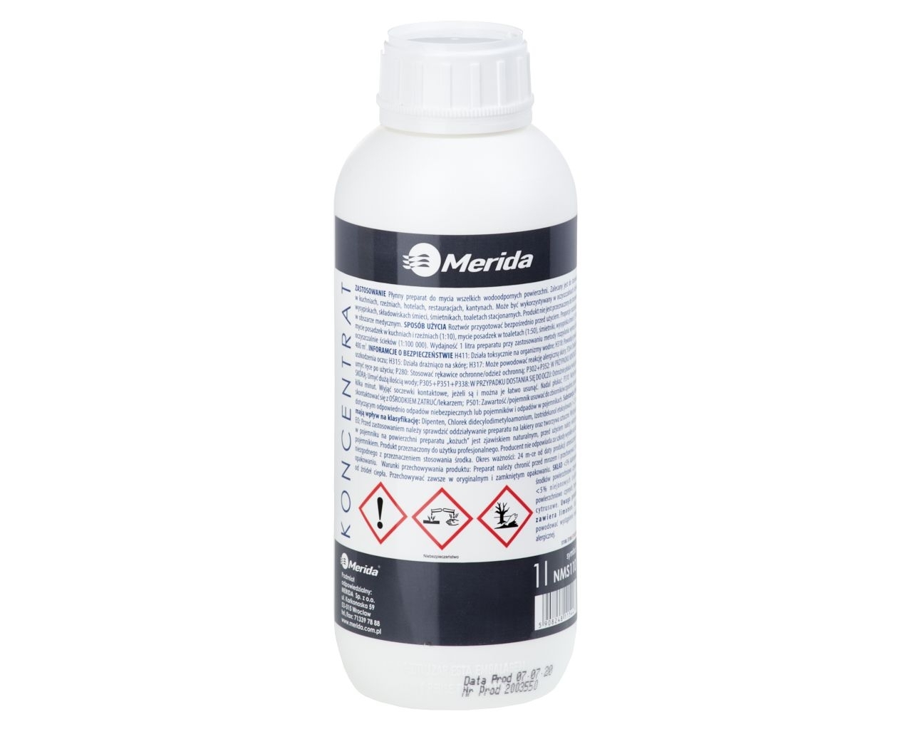 MERIDA ANTISMEL PLUS+ Środek do usuwania ciężkich substancji i przykrych zapachów, butelka 1 l