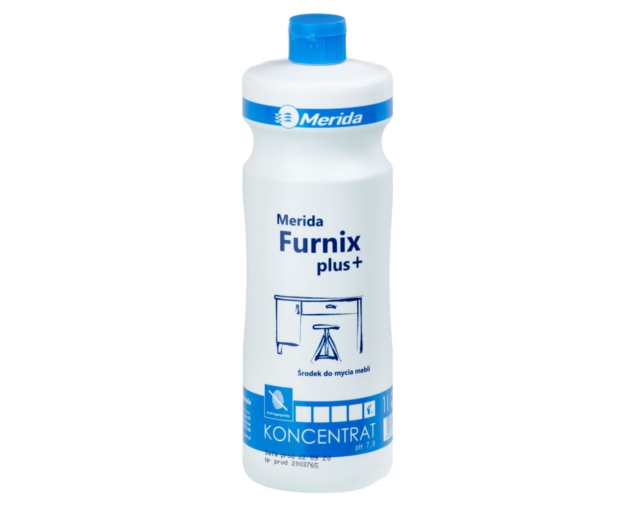 MERIDA FURNIX PLUS+ Środek do mycia mebli matowych i z połyskiem, butelka 1 l