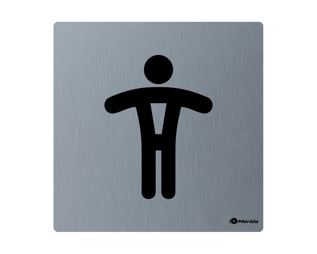 Oznaczenia toalet TOALETA MĘSKA, stal nierdzewna matowa